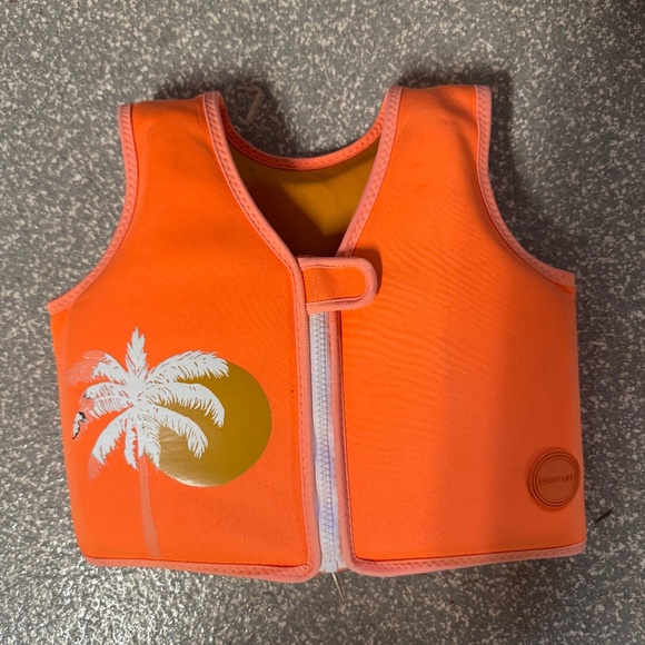 Sunnylife Kids Swim Vest – Palm Print, Size S (2–4 Years) - Picture 1 of 4